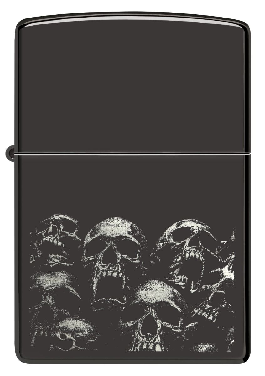 Zippo Aansteker - 24756 Skulls Design - achteraanzicht