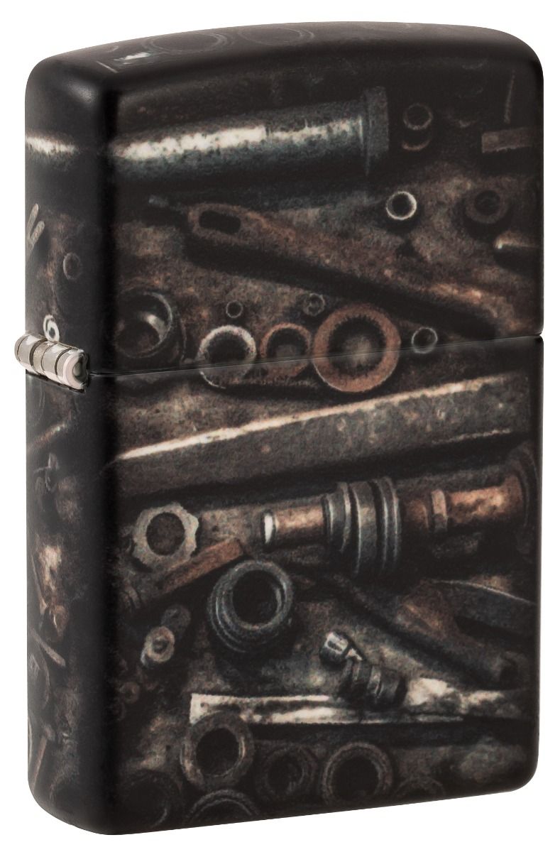 Zippo Aansteker 49352 Vintage Tools design - vooraanzicht