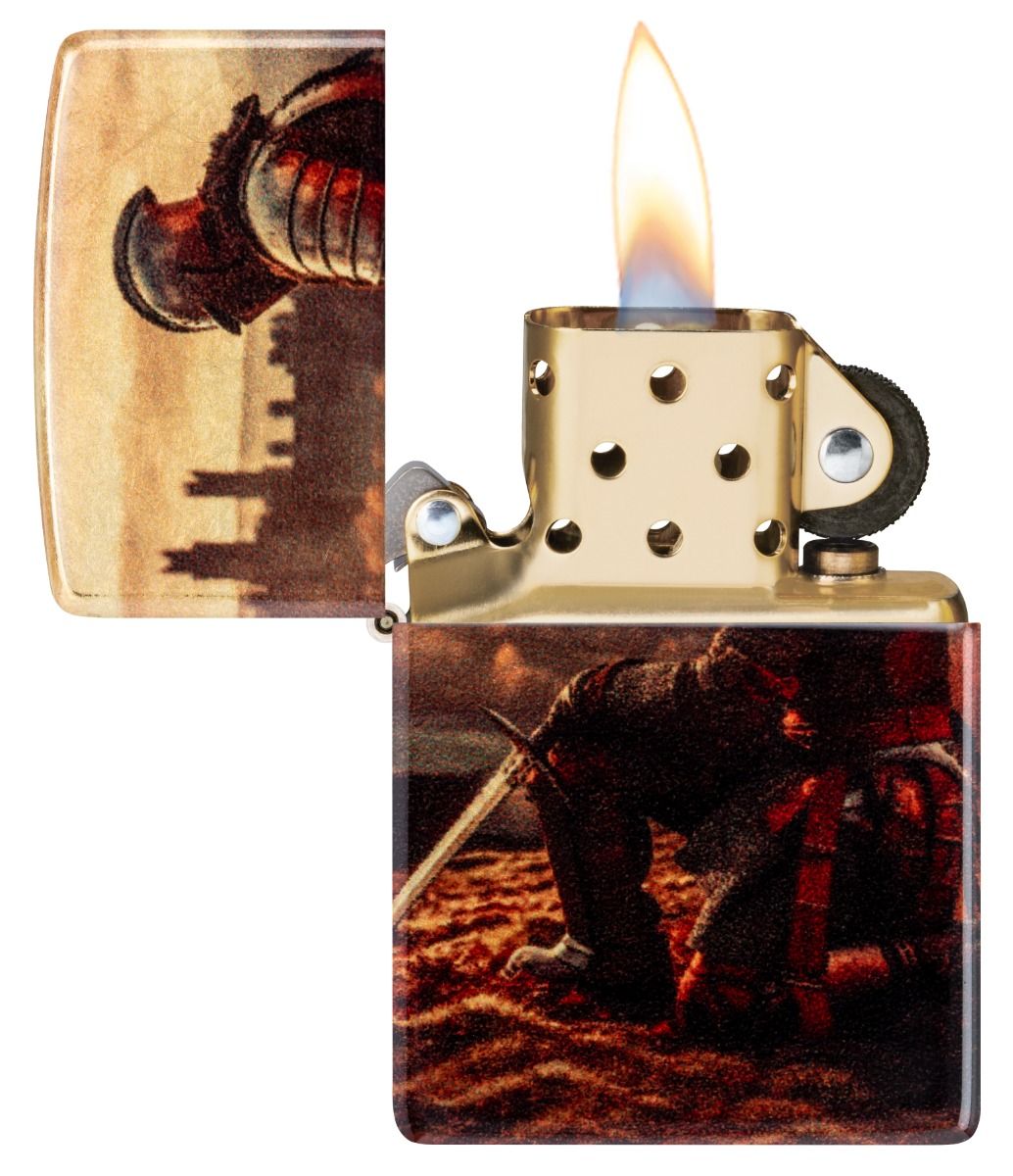 Zippo Aansteker 48458 Knight Design - achteraanzicht