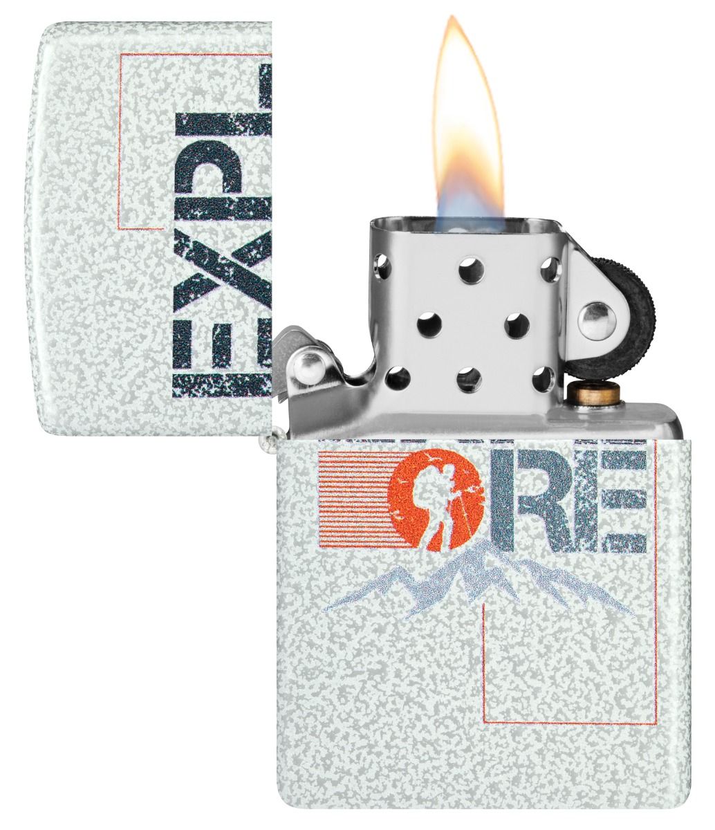 Zippo Aansteker 46020 Explore Design - achteraanzicht