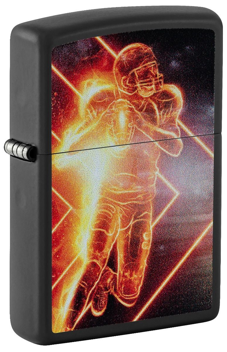 Zippo Aansteker 218 Football Player Design - vooraanzicht