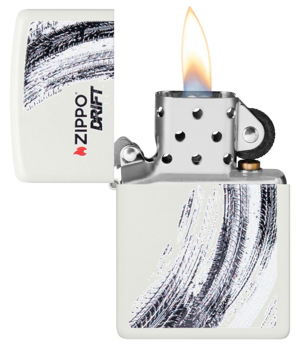 Zippo Aansteker 214 Zippo Drift Design - achteraanzicht