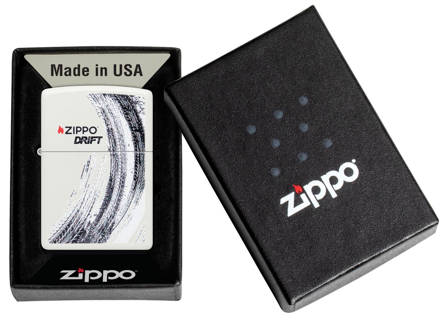 Zippo Aansteker 214 Zippo Drift Design - detail