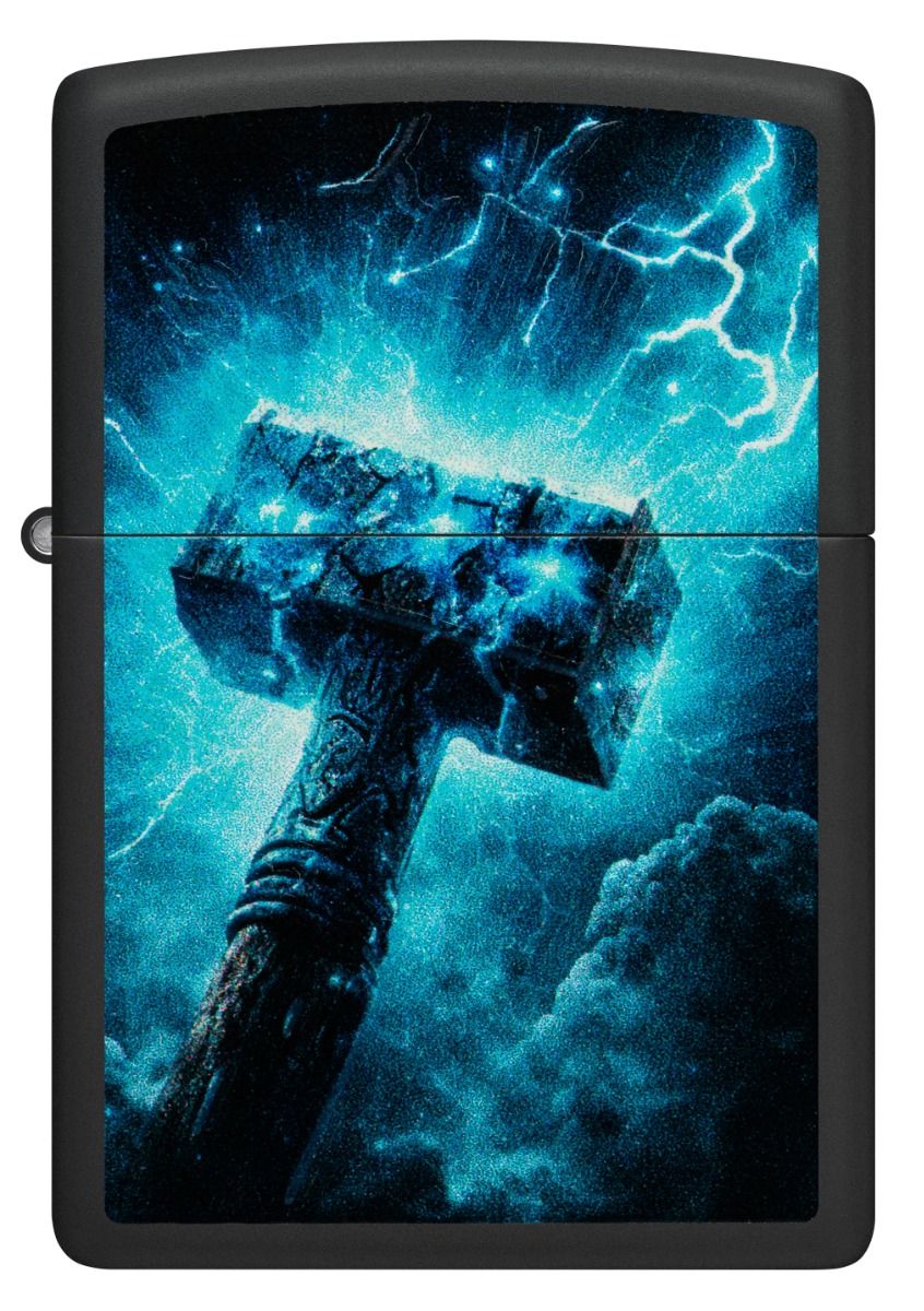 Zippo Aansteker - 218 Thors Hammer Design - achteraanzicht