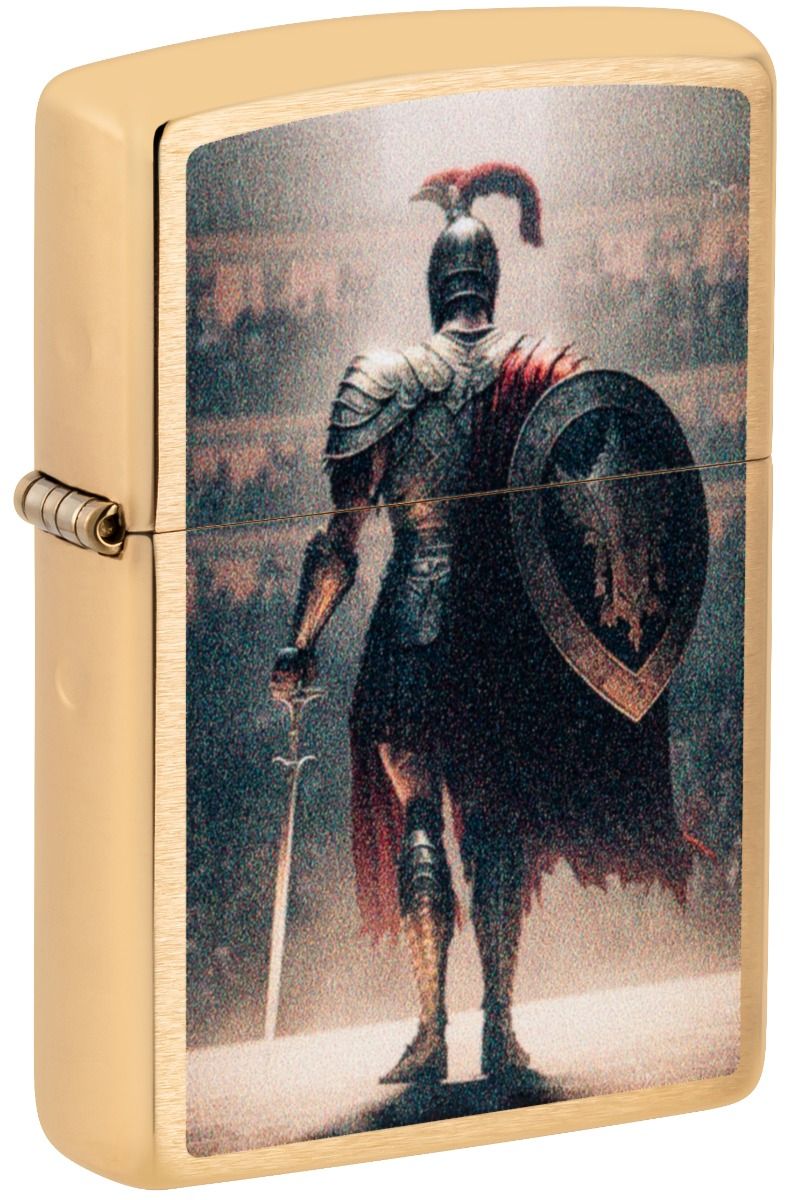 Zippo Aansteker - 204B Gladiator Design - vooraanzicht