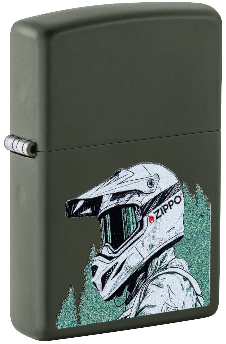 Zippo Aansteker - 221 Zippo Helmet Design - vooraanzicht