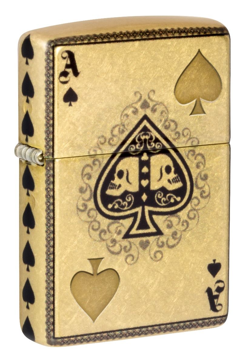 Zippo Aansteker 48458 Ace of Spades Design - vooraanzicht