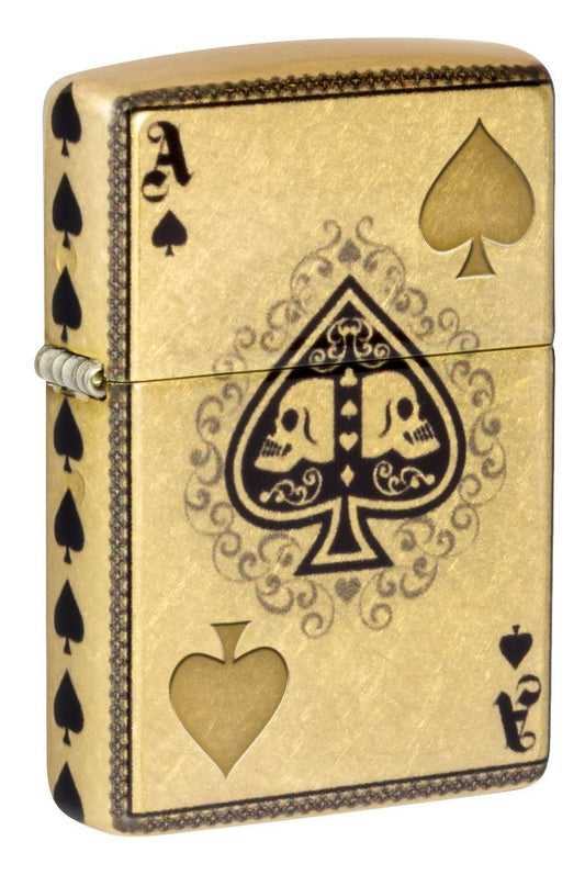 Zippo Aansteker 48458 Ace of Spades Design - vooraanzicht