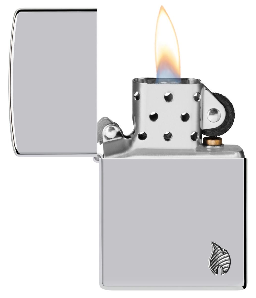Zippo Aansteker 167 Armor Series Flame - achteraanzicht