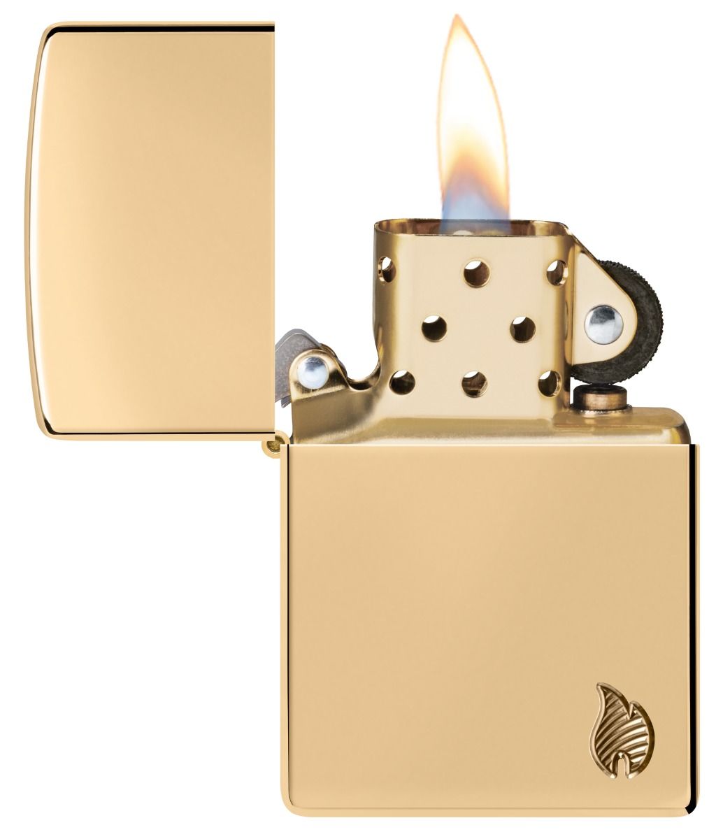 Zippo Aansteker 169 Armor Series Flame - achteraanzicht