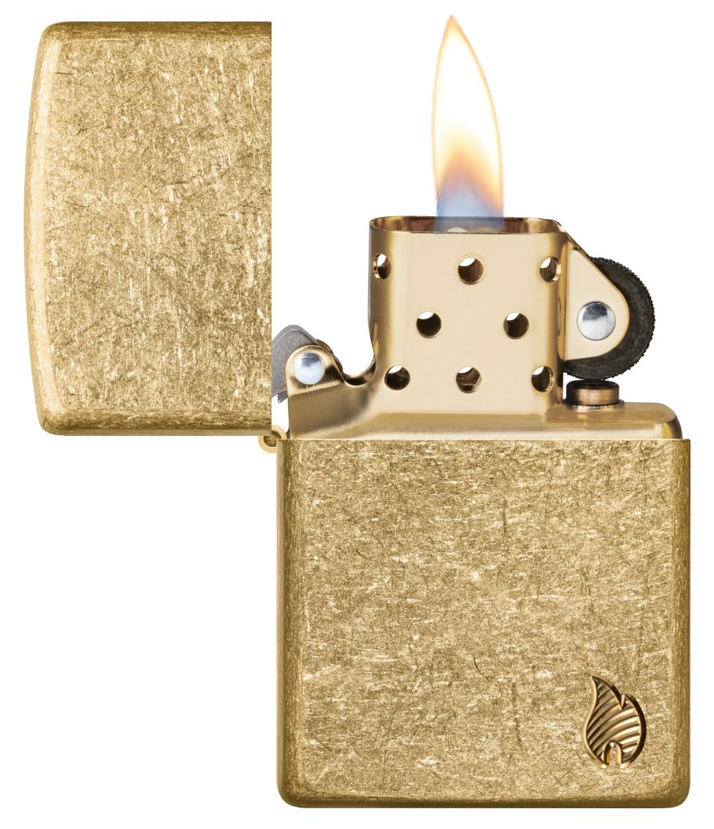 Zippo Aansteker 28496 Armor Series Flame - achteraanzicht