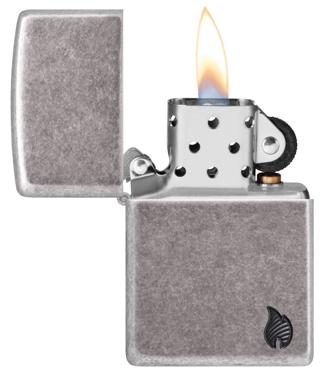 Zippo Aansteker 28973 Armor Series Flame - achteraanzicht