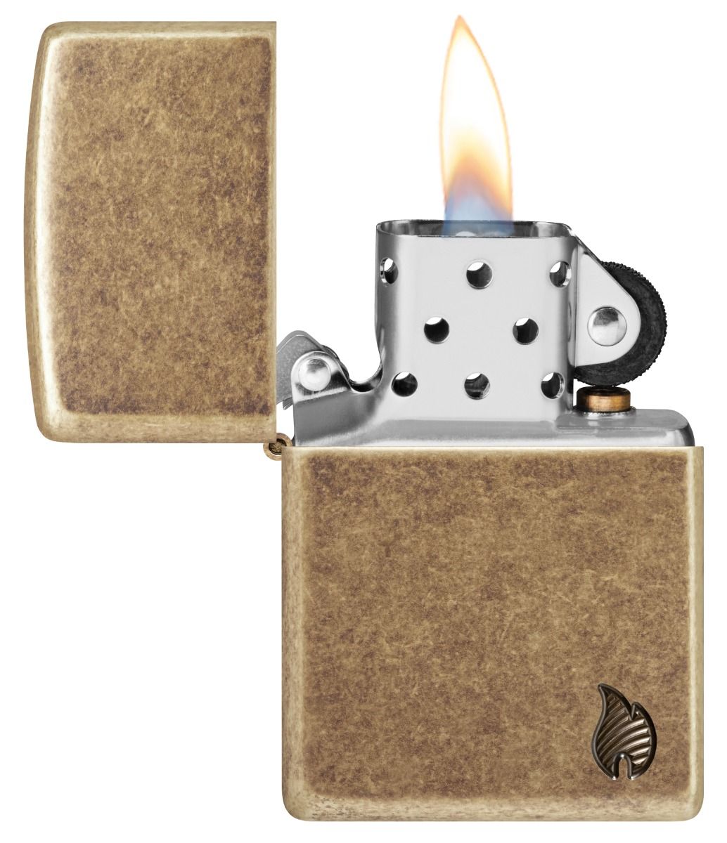 Zippo Aansteker 29561 Armor Series Flame - achteraanzicht