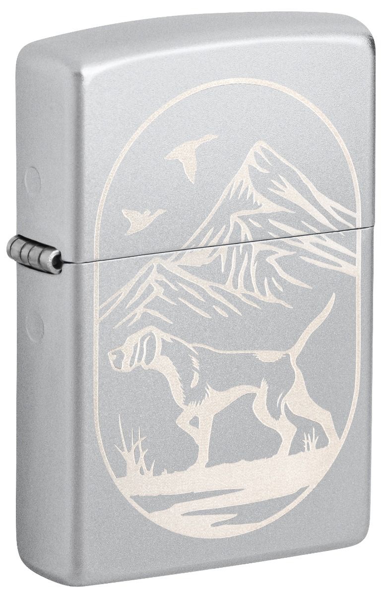 Zippo Aansteker 205 Hunting Dog Design - vooraanzicht