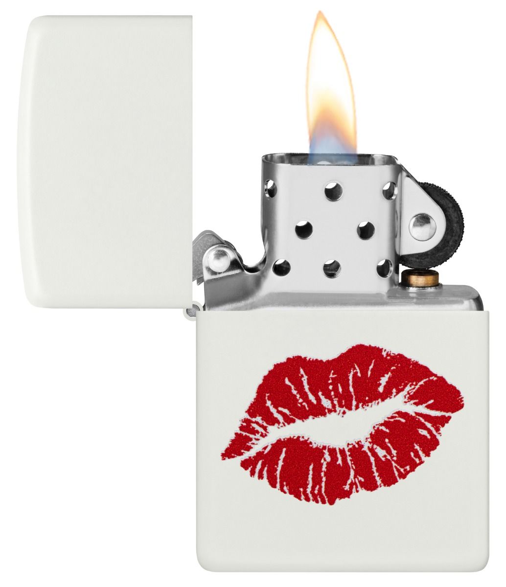 Zippo Aansteker 214 Kiss Design - achteraanzicht