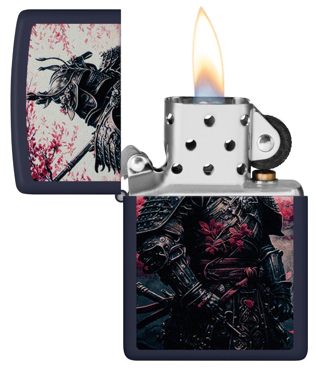 Zippo Aansteker 239 Samurai Warrior Design - achteraanzicht