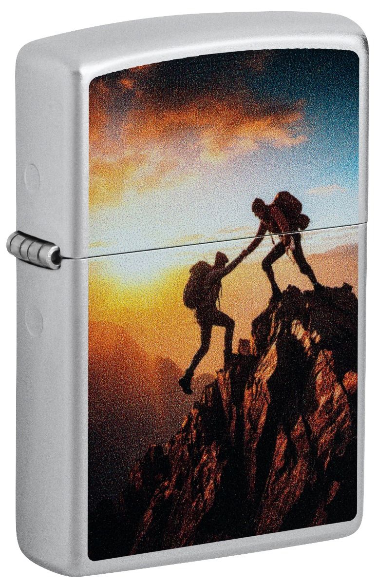 Zippo Aansteker 205 Mountain Climbing Design - vooraanzicht