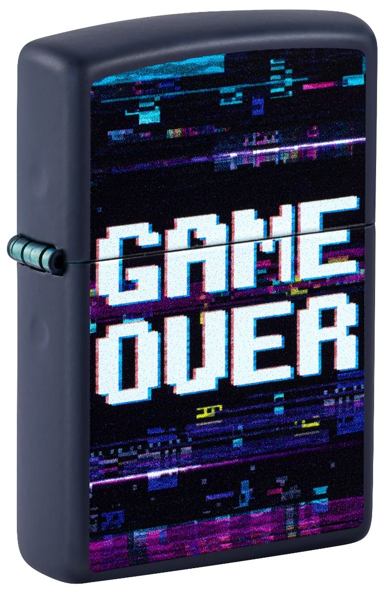 Zippo Aansteker 239 Game Over Design - vooraanzicht