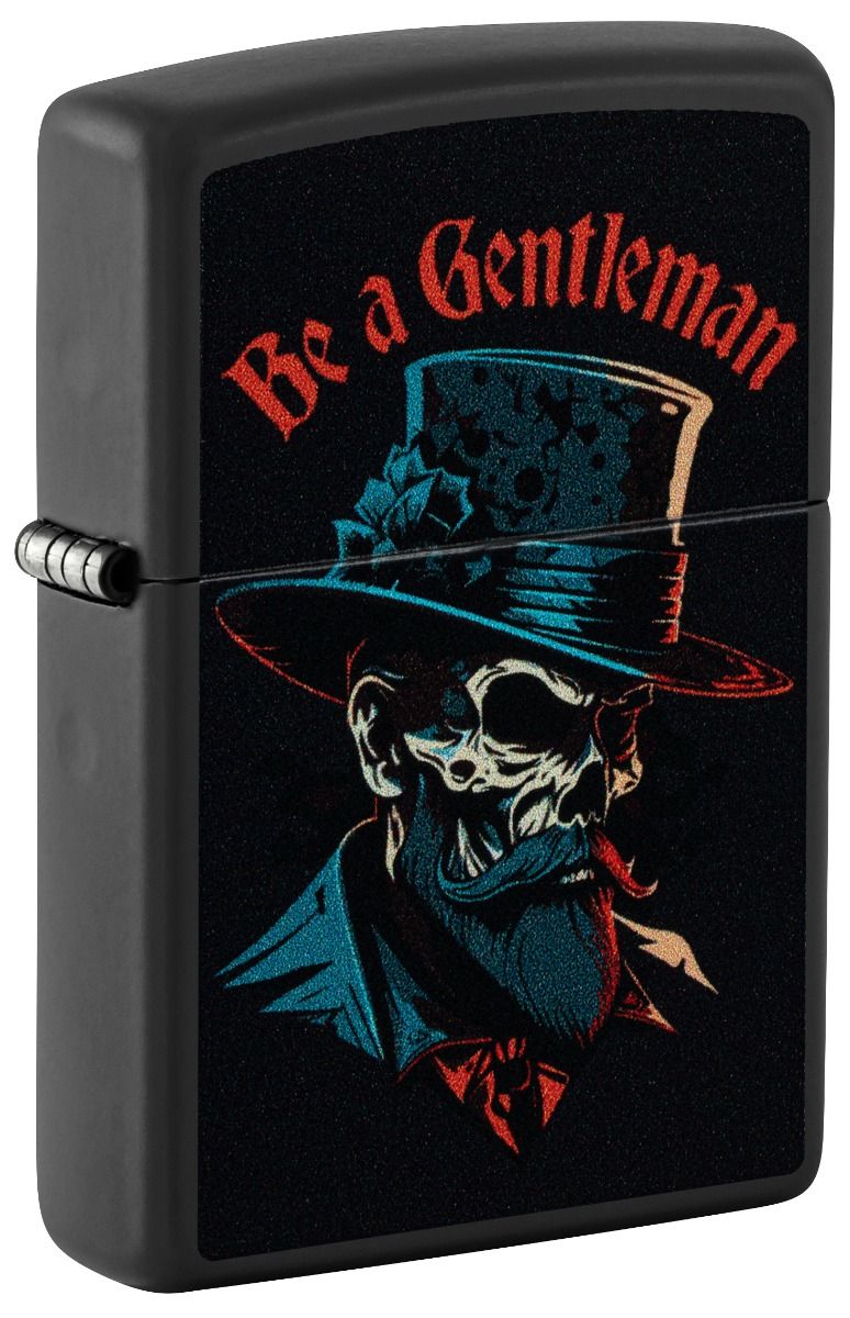 Zippo Aansteker 218 Be A Gentleman Design - vooraanzicht