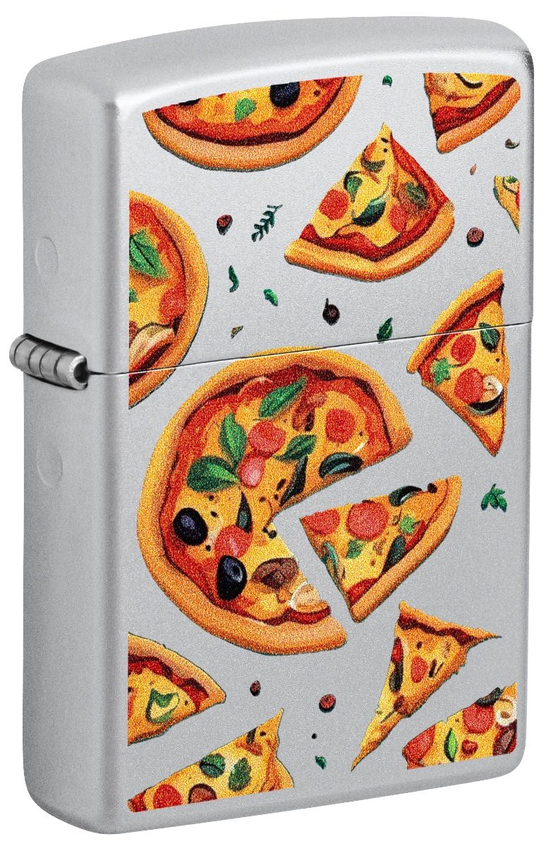 Zippo Aansteker 205 Pizza Design - vooraanzicht