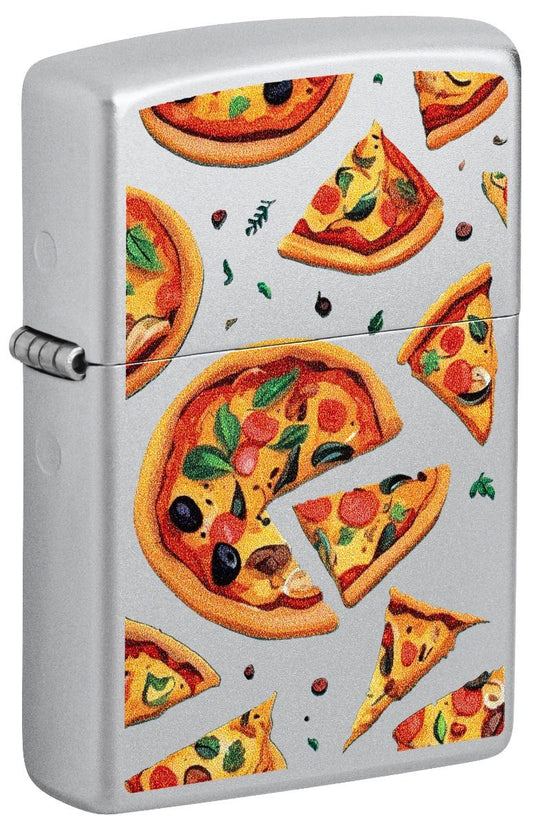 Zippo Aansteker 205 Pizza Design - vooraanzicht