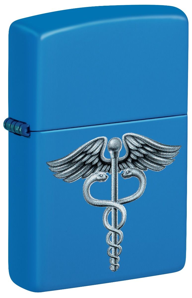 Zippo Aansteker 48628 Caduceus Symbol Design - vooraanzicht