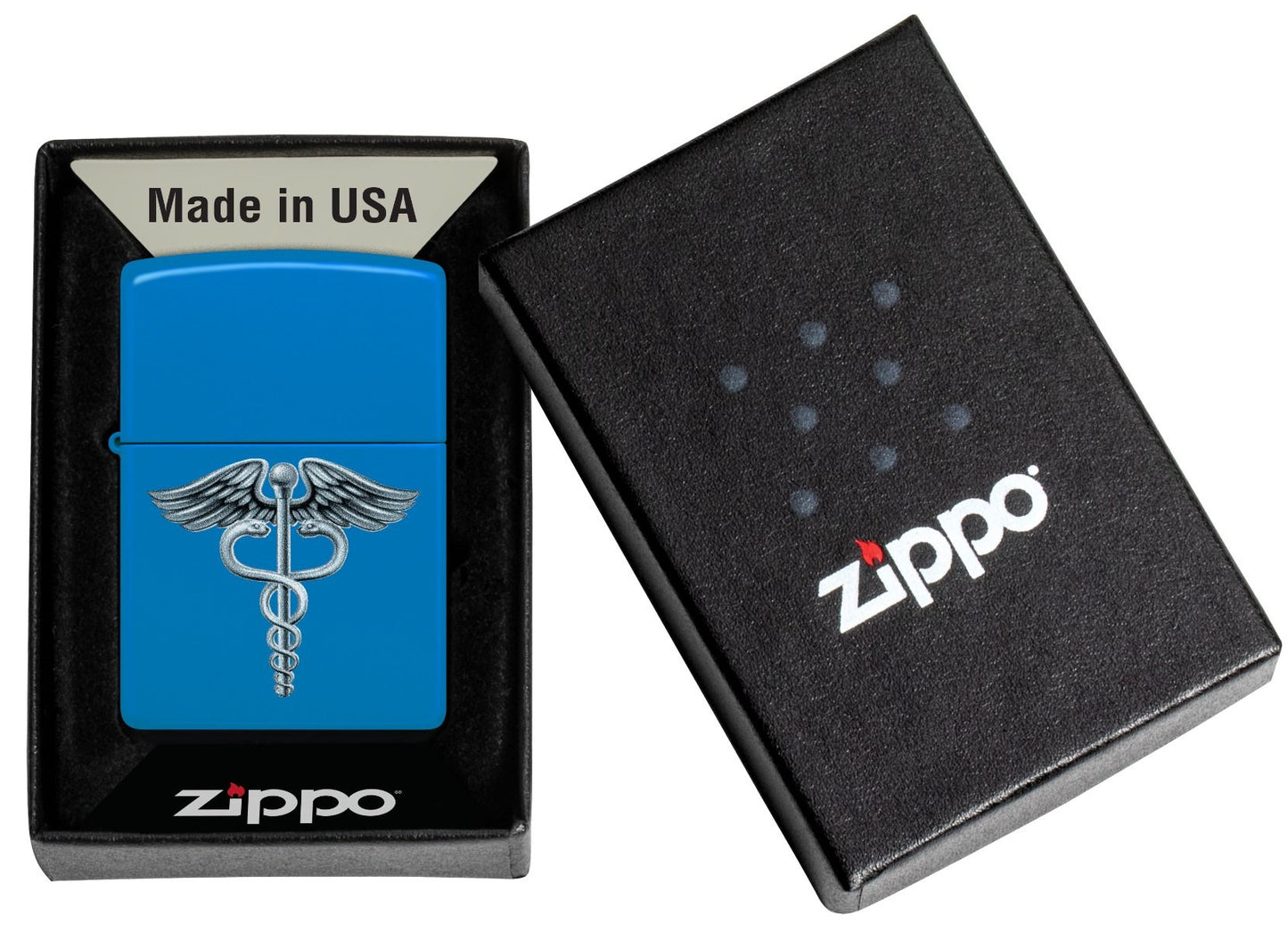 Zippo Aansteker 48628 Caduceus Symbol Design - detail