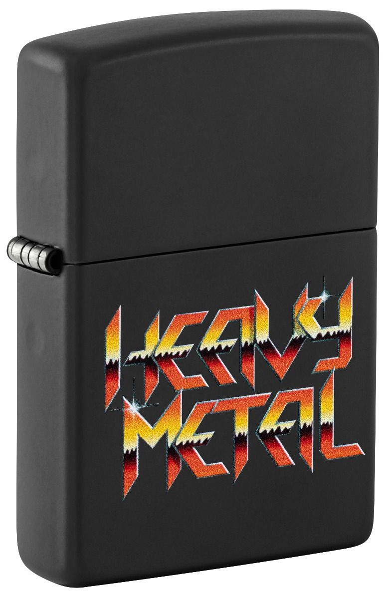 Zippo Aansteker 218 Heavy Metal Design - vooraanzicht