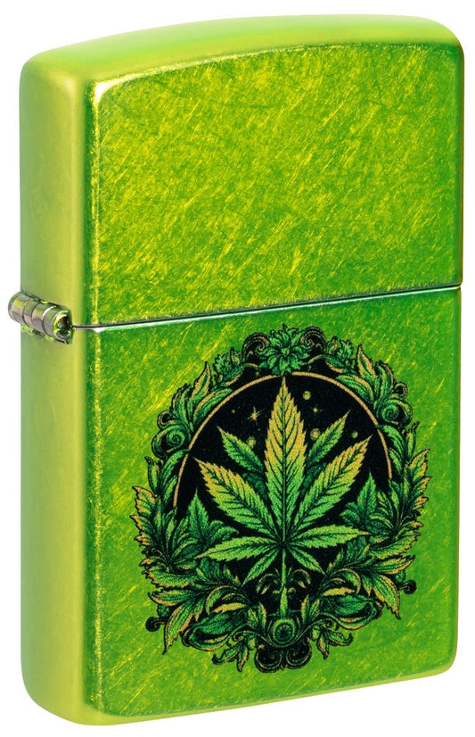 Zippo Aansteker 24513 Leaf Design - vooraanzicht