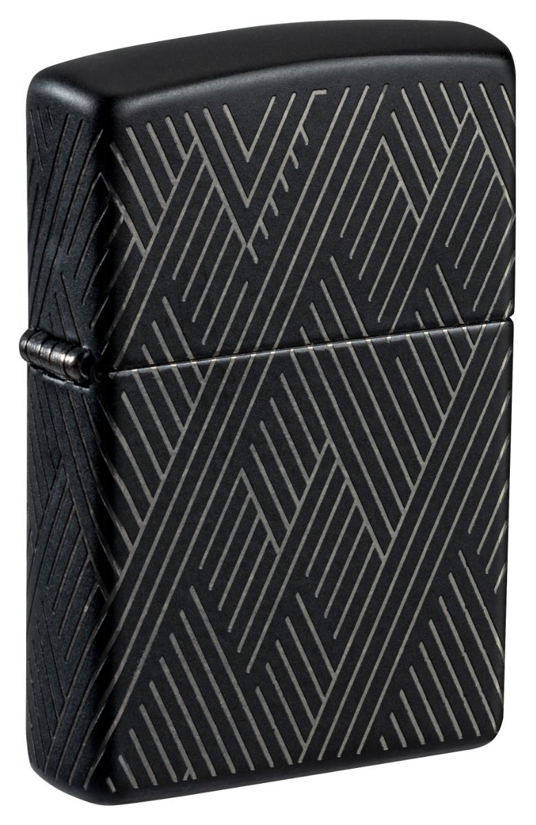 Zippo Aansteker 218C Abstract Lines Design - vooraanzicht