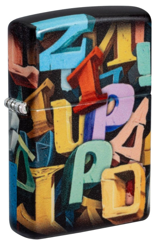Zippo Aansteker 49352 Abstract Zippo Design - vooraanzicht