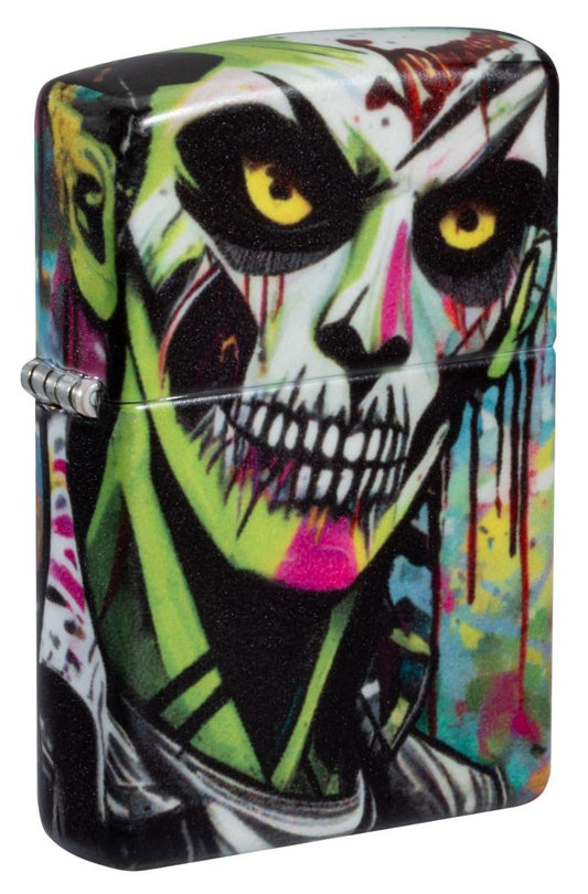 Zippo Aansteker 49352 Punk Zombie Design - vooraanzicht