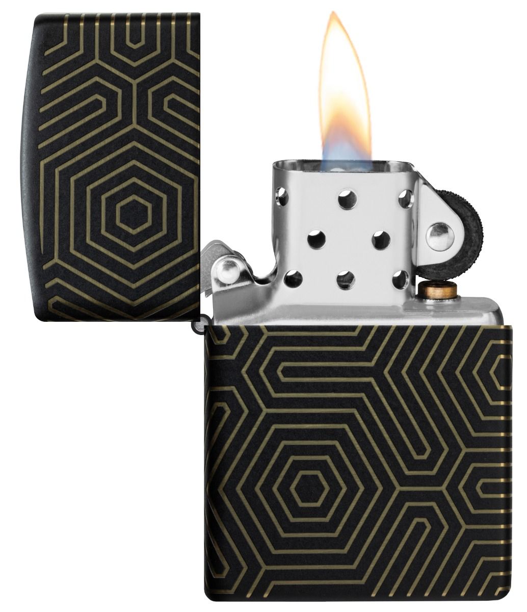 Zippo Aansteker - 218 Geometric Lines Design - detail 1