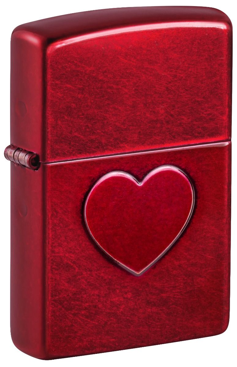 Zippo Aansteker 21063 Stamped Heart Design - vooraanzicht