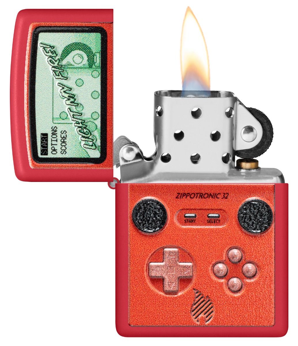 Zippo Aansteker 233 Retro Design - achteraanzicht