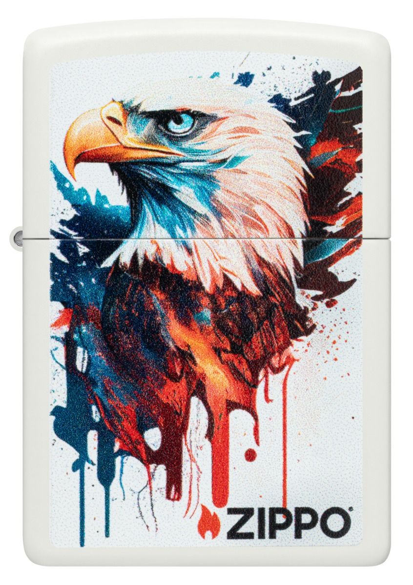 Zippo Aansteker - 214 Colorful Eagle - achteraanzicht