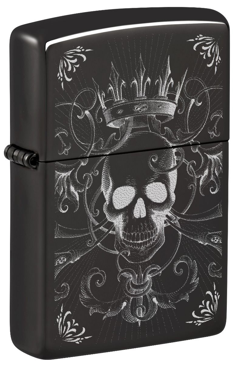 Zippo Aansteker - 24756 Skull Design - vooraanzicht