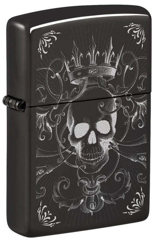 Zippo Aansteker - 24756 Skull Design - vooraanzicht