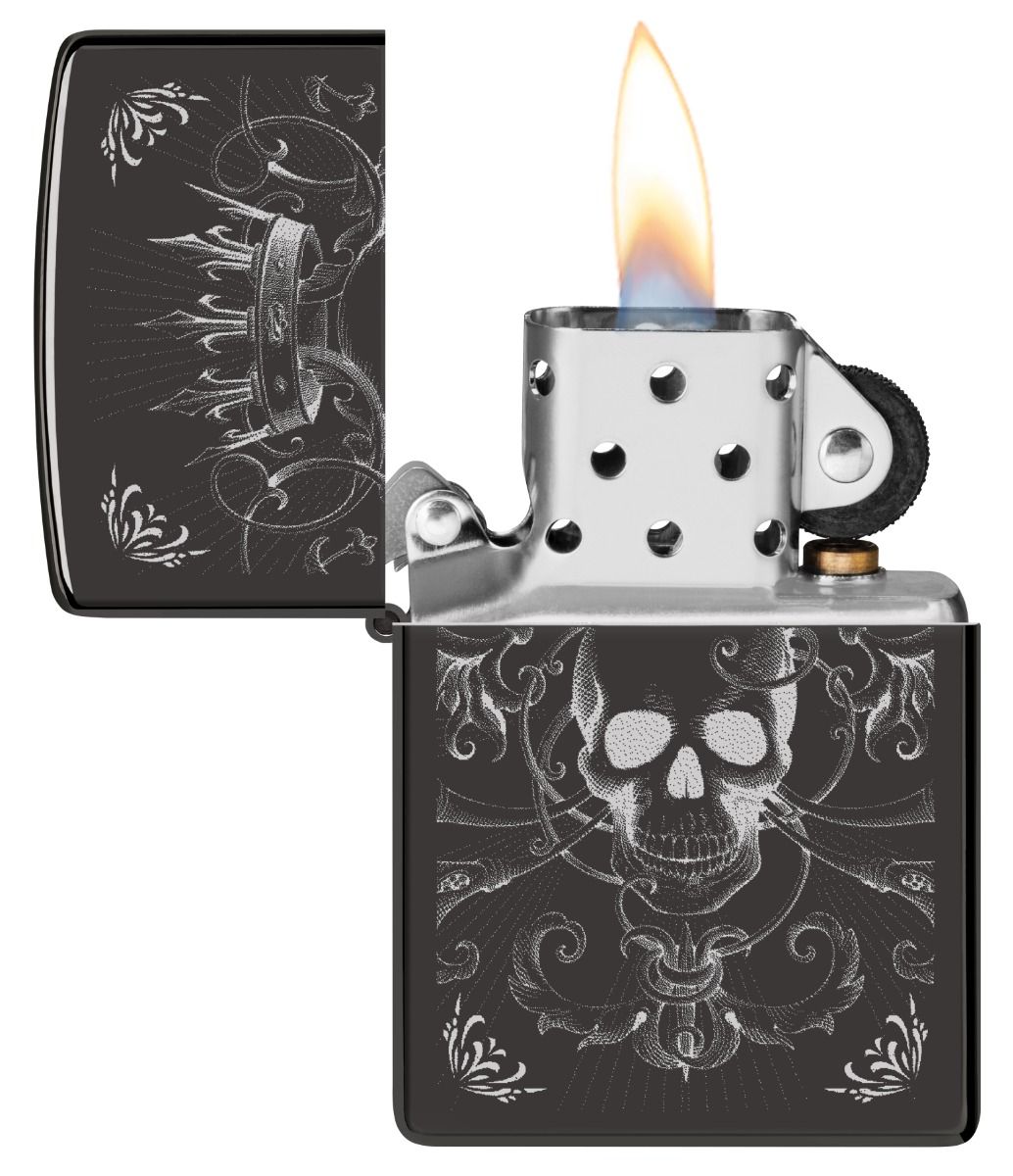 Zippo Aansteker - 24756 Skull Design - detail 1