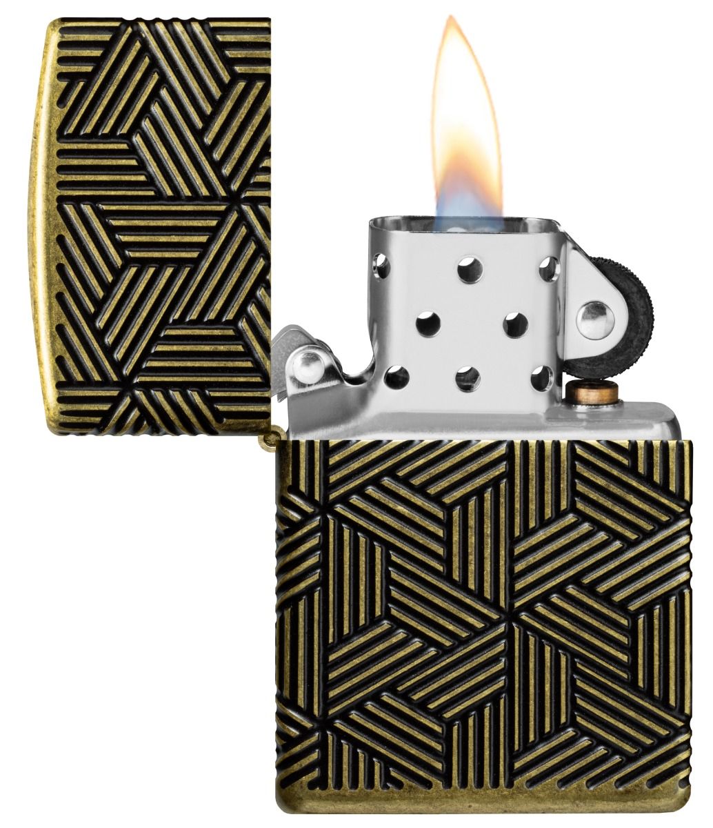 Zippo Aansteker 29561 Art Deco Pattern Design - detail