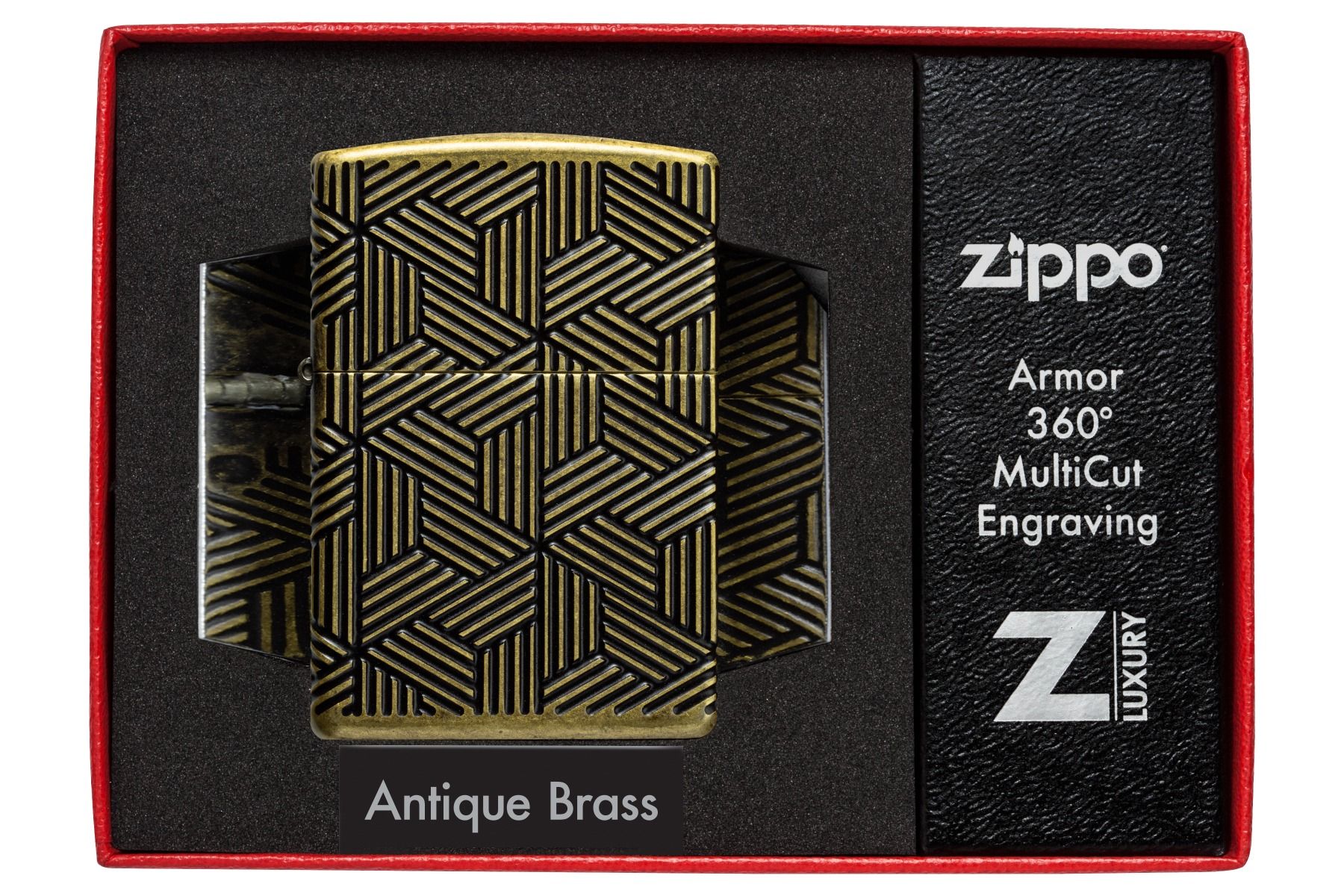 Zippo Aansteker 29561 Art Deco Pattern Design - vooraanzicht