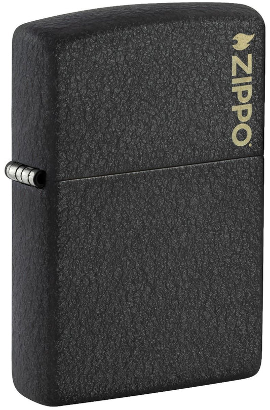 Zippo Aansteker 236ZL Black crackle ZL - vooraanzicht