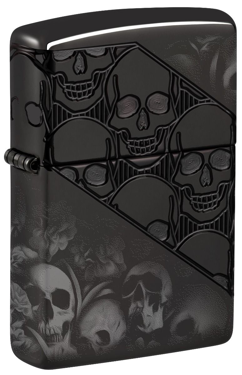 Zippo Aansteker 46362 Armor Skulls Design - achteraanzicht