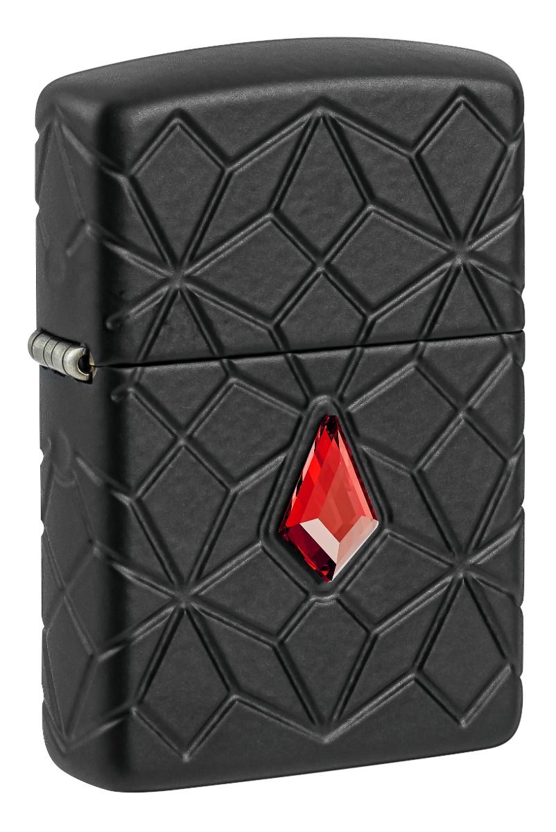 Zippo Aansteker 24754 Armor Diamond Pattern Design - achteraanzicht