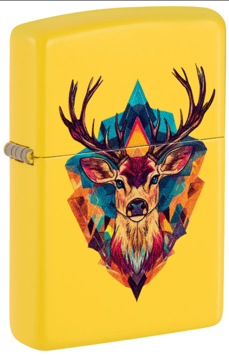 Zippo 46019 Colorful Fantasy Deer Design aansteker vooraanzicht