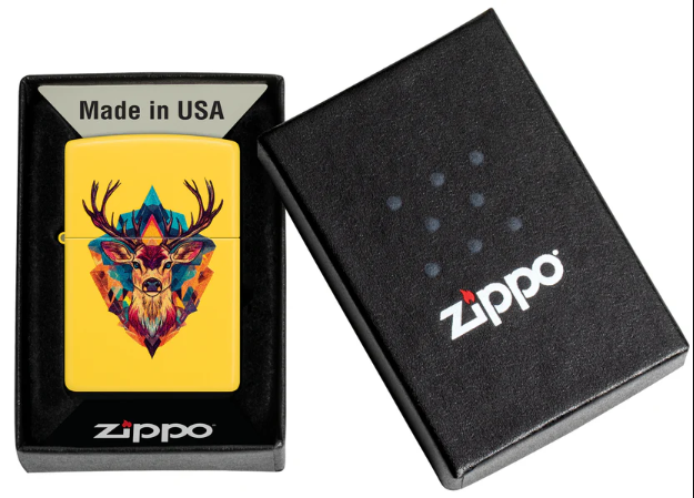 Zippo 46019 Colorful Fantasy Deer Design aansteker detail