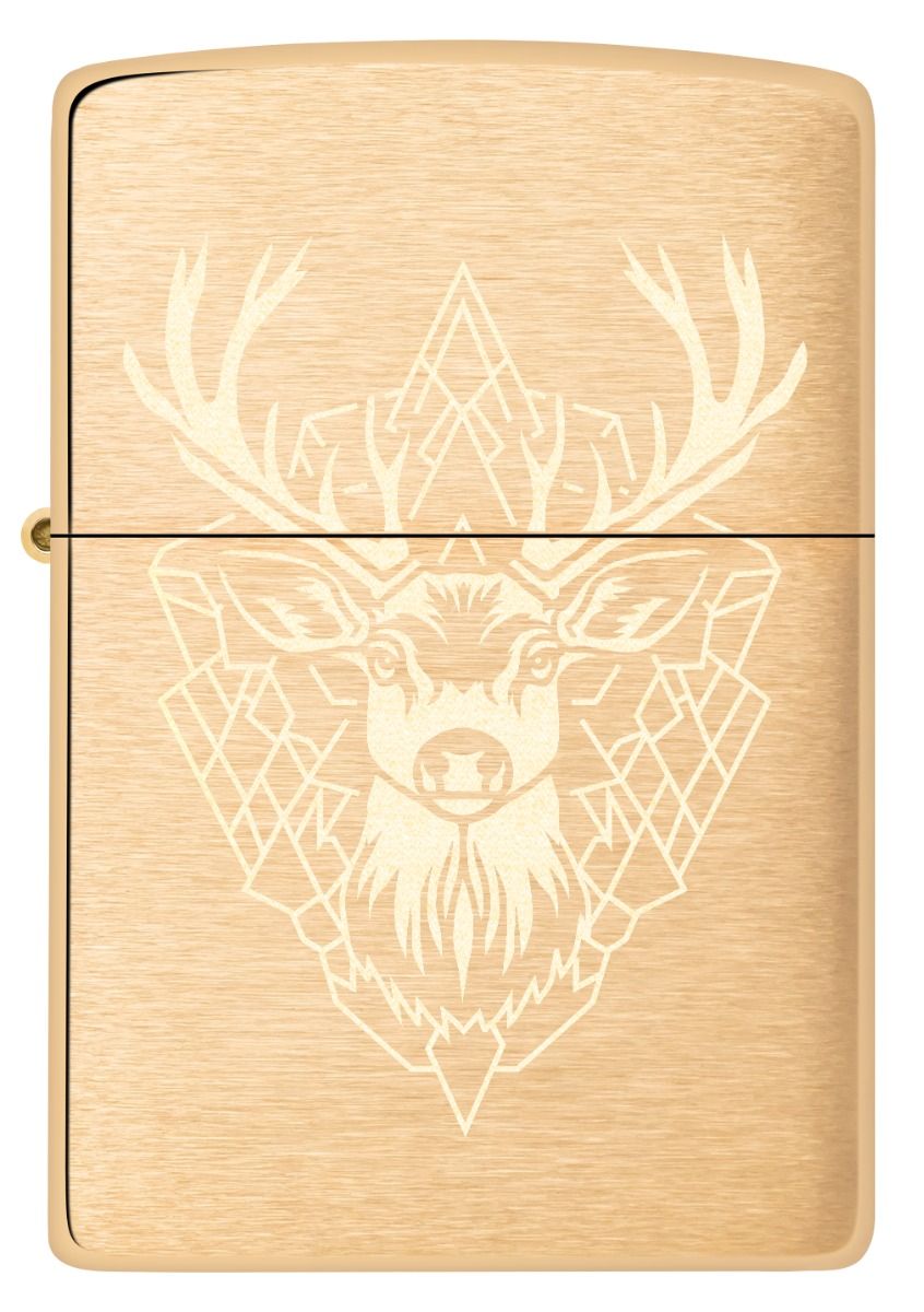 Zippo Aansteker - 204B Fantasy Deer Design - achteraanzicht