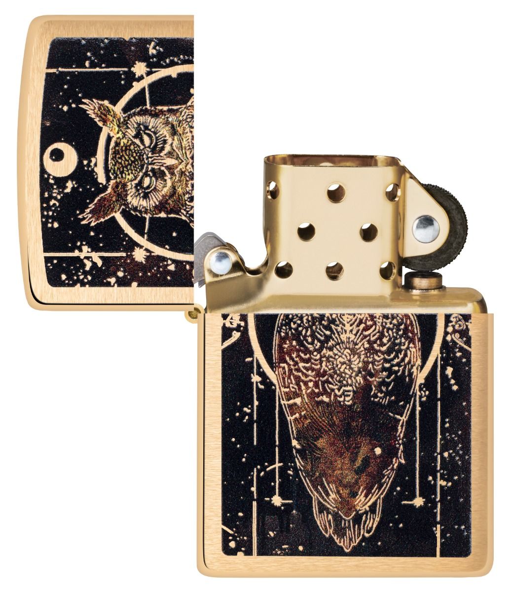 Zippo Aansteker - 204B Owl Design - detail 1