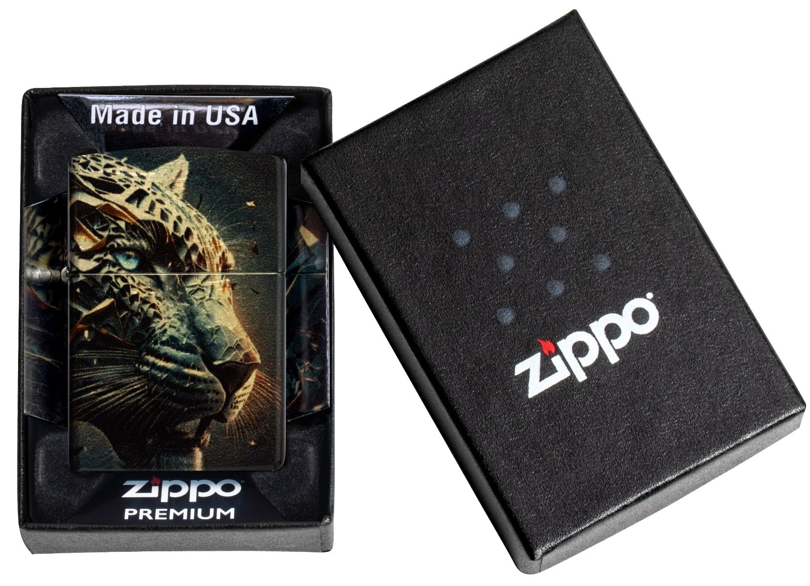 Zippo 48458 Futuristic Panther Design aansteker detail 5