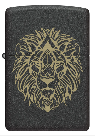 Zippo Aansteker - 236 Geometric Lion Design - achteraanzicht